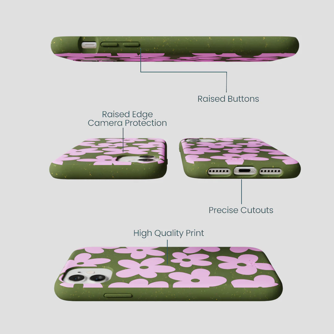 Forest Floor Pink Blooms iPhone 11 Case - Image 3