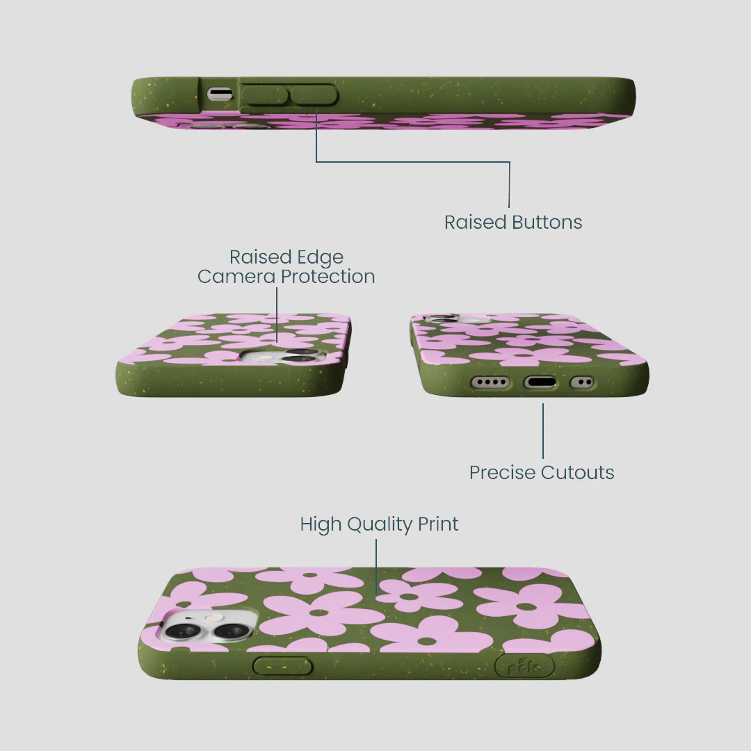 Forest Floor Pink Blooms iPhone 12 Mini Case - Image 3