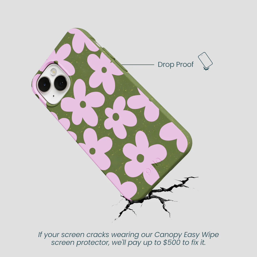 Forest Floor Pink Blooms iPhone 13 Case - Image 5