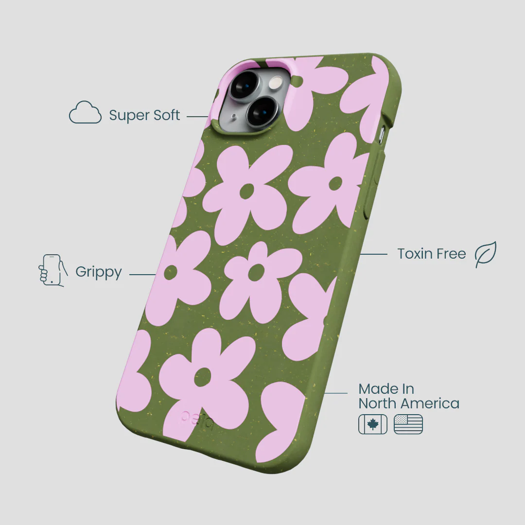 Forest Floor Pink Blooms iPhone 14 Plus Case - Image 4