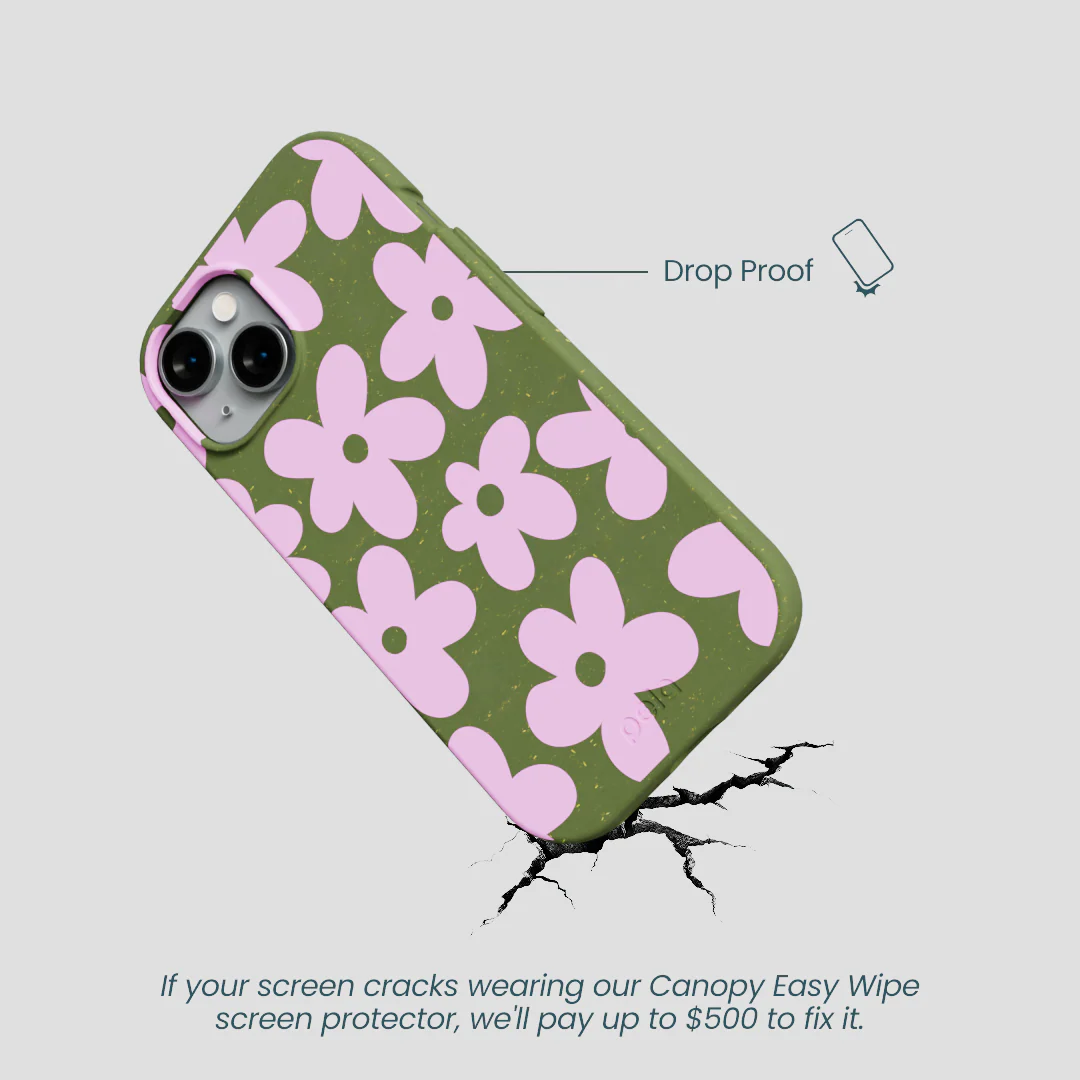 Forest Floor Pink Blooms iPhone 15 Case - Image 5