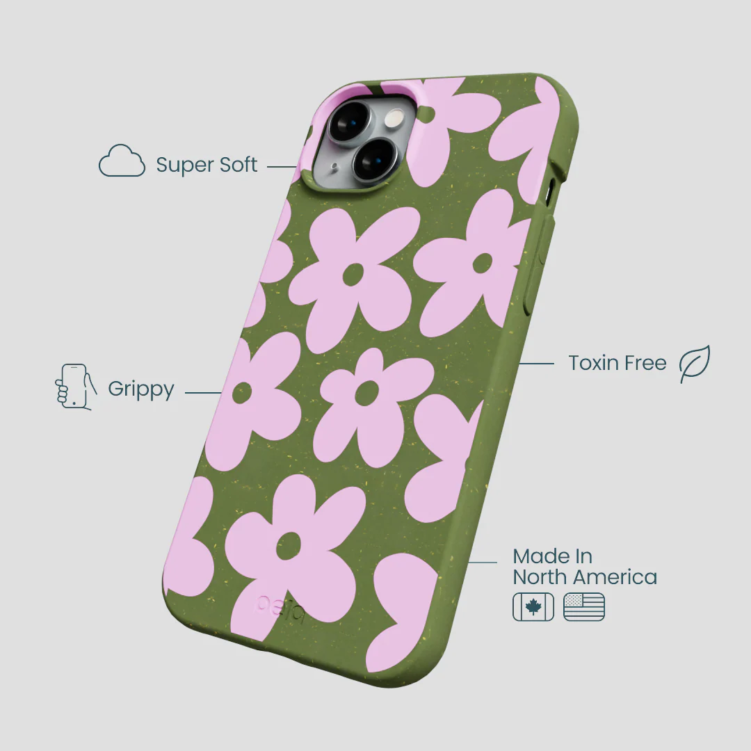 Forest Floor Pink Blooms iPhone 15 Plus Case - Image 4