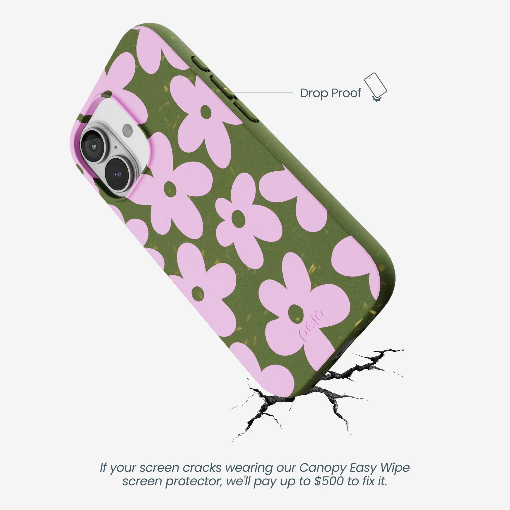 Forest Floor Pink Blooms iPhone 17 Case - Image 5
