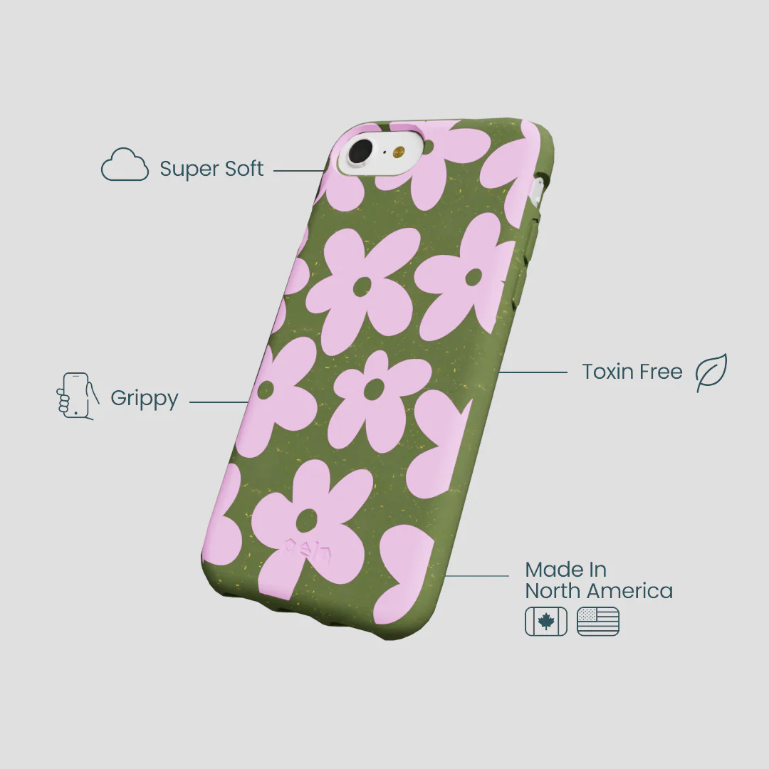 Forest Floor Pink Blooms iPhone 6/6s/7/8/SE Case - Image 4