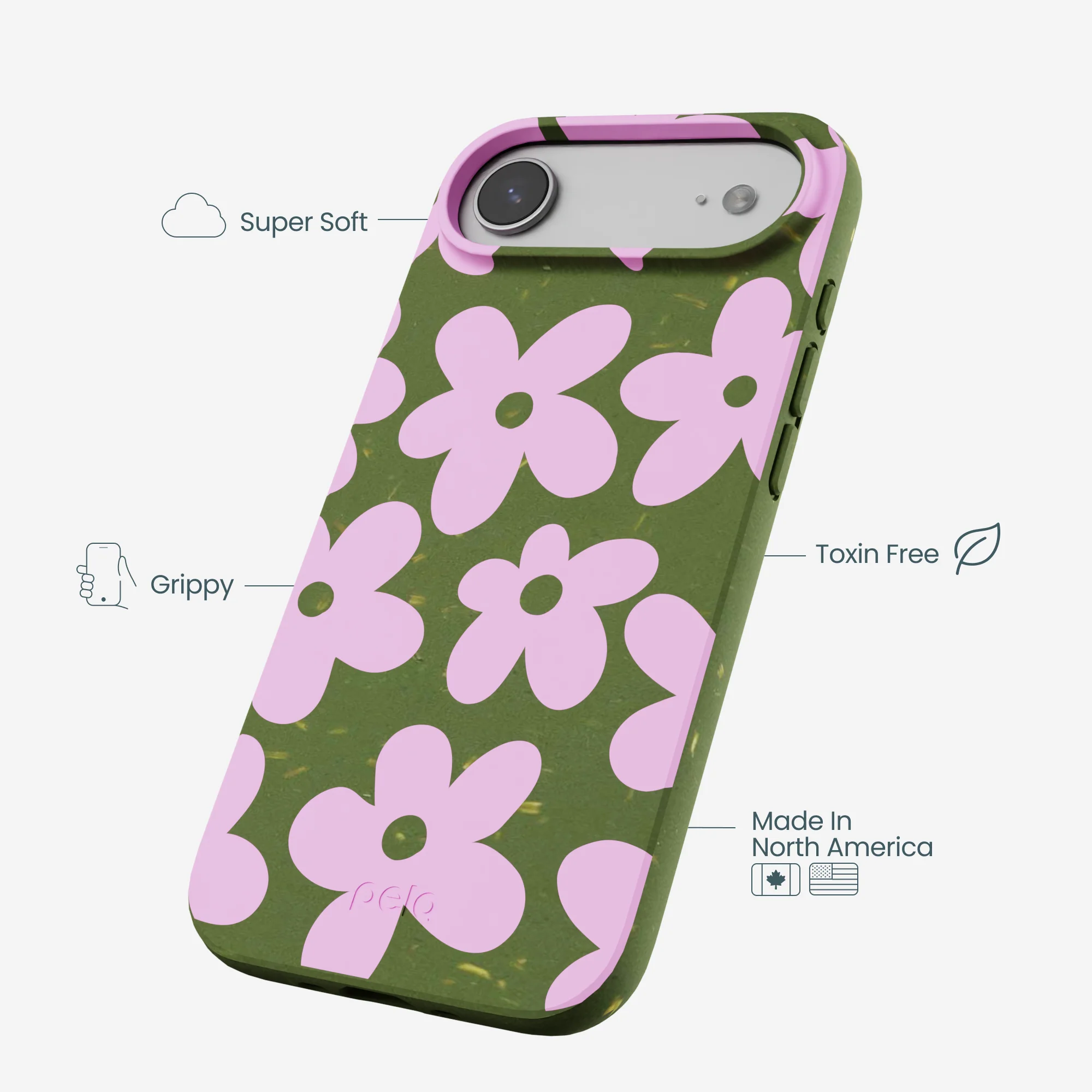Forest Floor Pink Blooms iPhone Air Case - Image 4