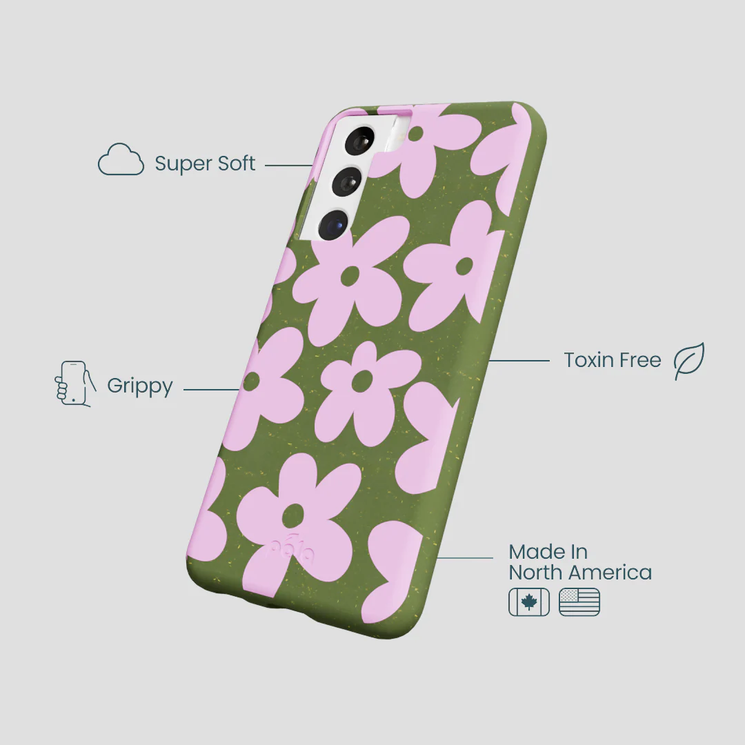 Forest Floor Pink Blooms Samsung Galaxy S21 Case - Image 4