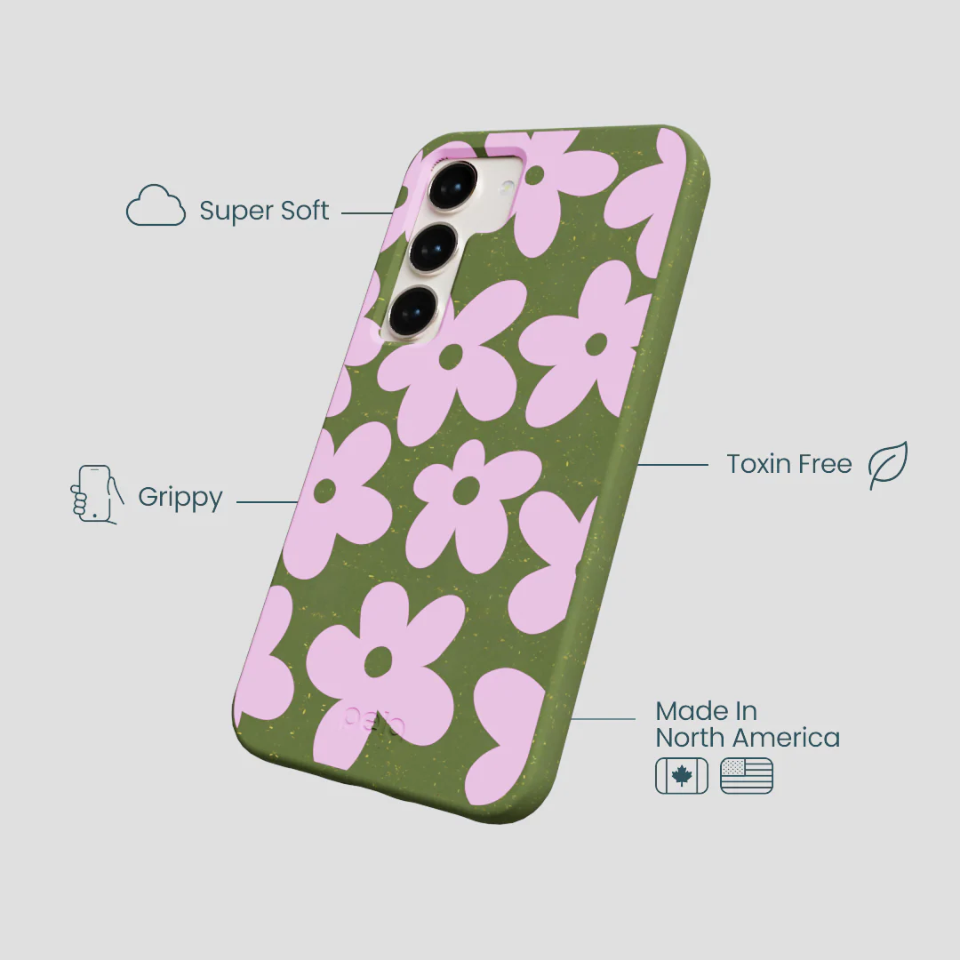 Forest Floor Pink Blooms Samsung Galaxy S23 Case - Image 4