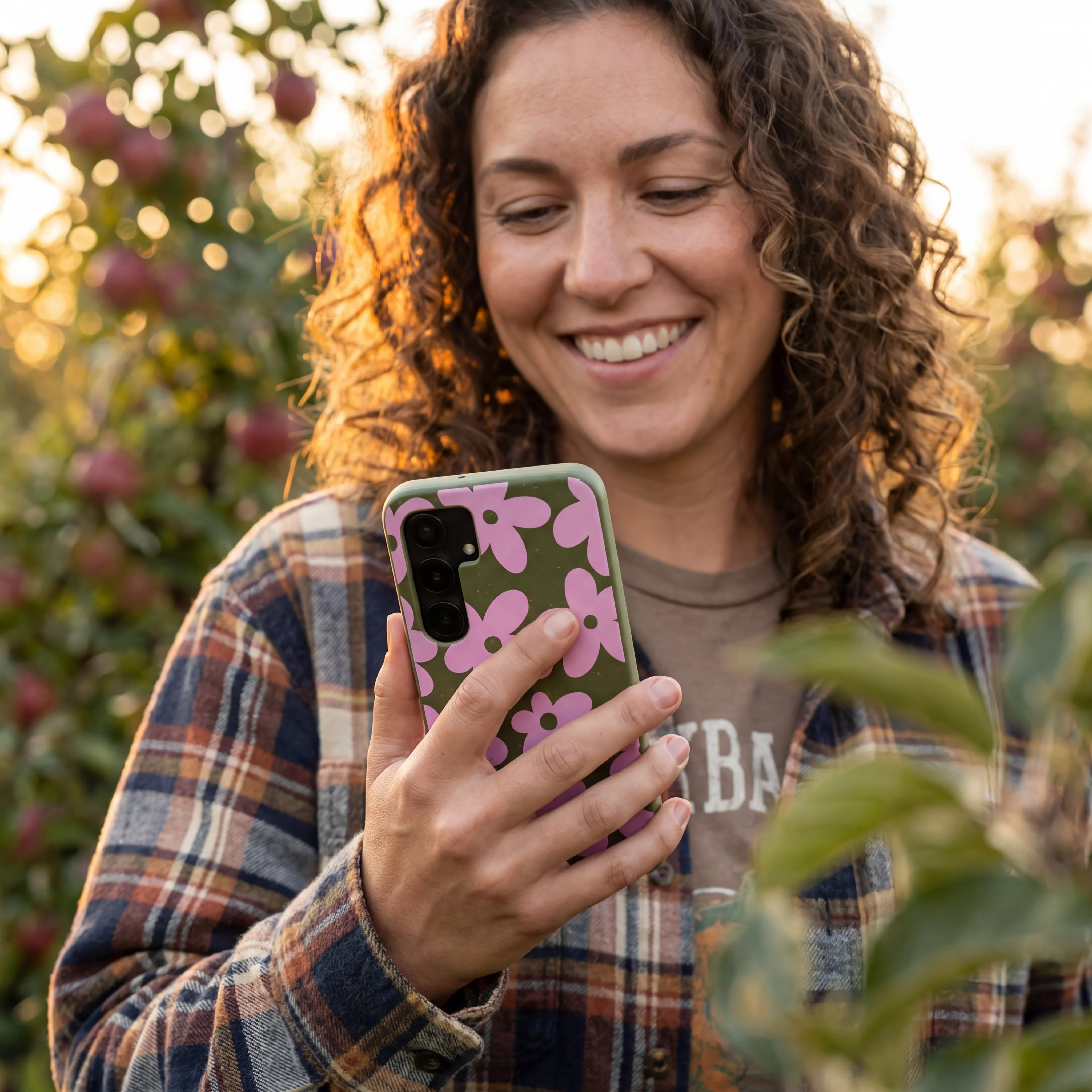 Forest Floor Pink Blooms Samsung Galaxy S24 Case - Image 2
