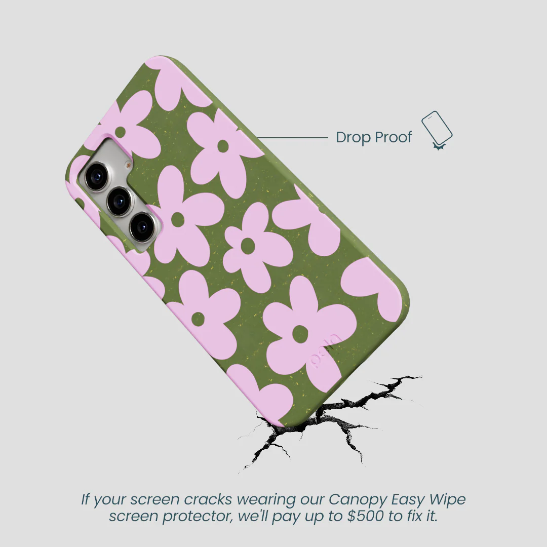 Forest Floor Pink Blooms Samsung Galaxy S25 Case - Image 5