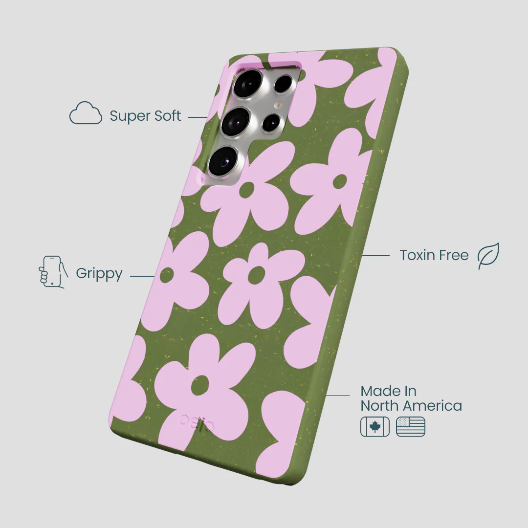 Forest Floor Pink Blooms Samsung Galaxy S25 Ultra Case - Image 4