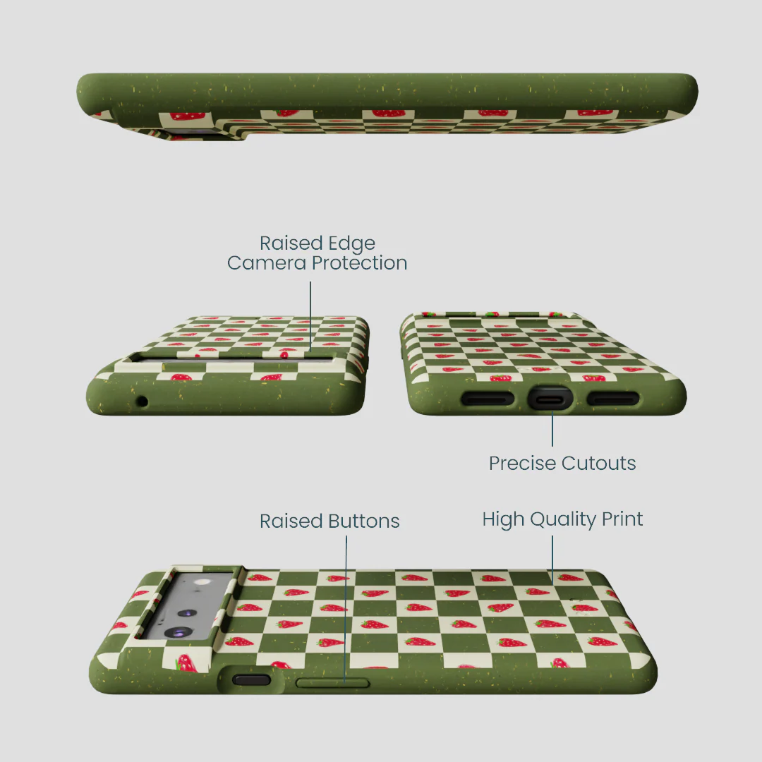 Forest Floor Strawberry Field Google Pixel 6a Case - Image 3