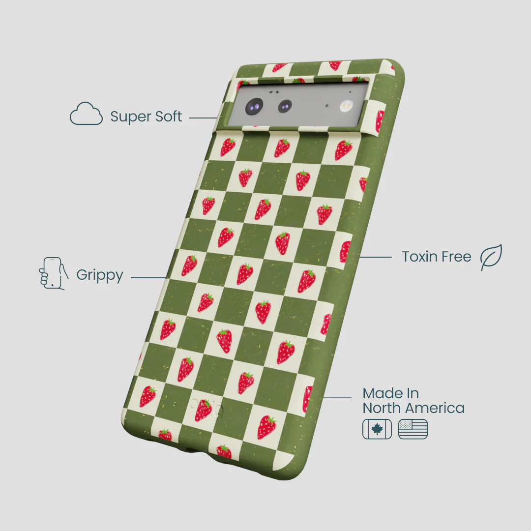 Forest Floor Strawberry Field Google Pixel 6a Case - Image 4