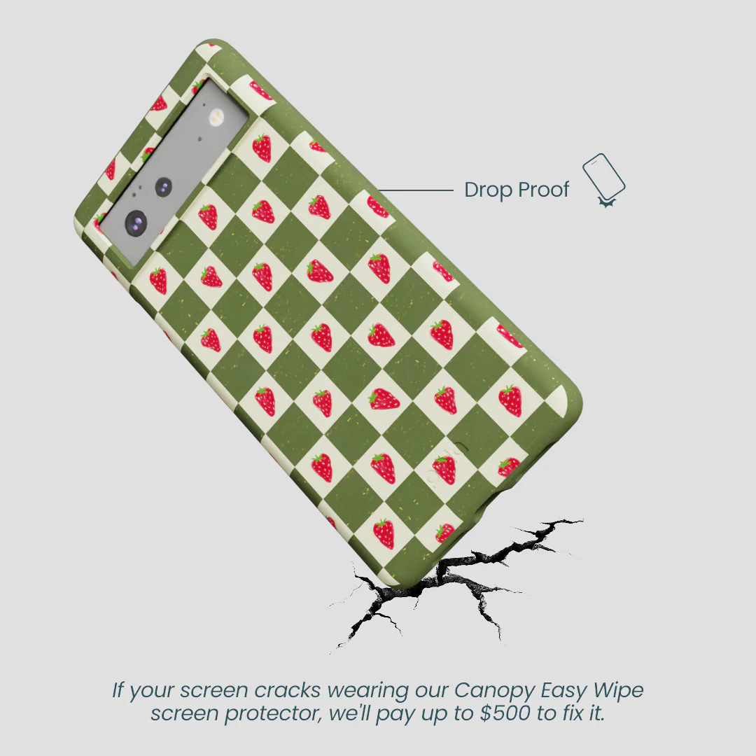 Forest Floor Strawberry Field Google Pixel 6a Case - Image 5