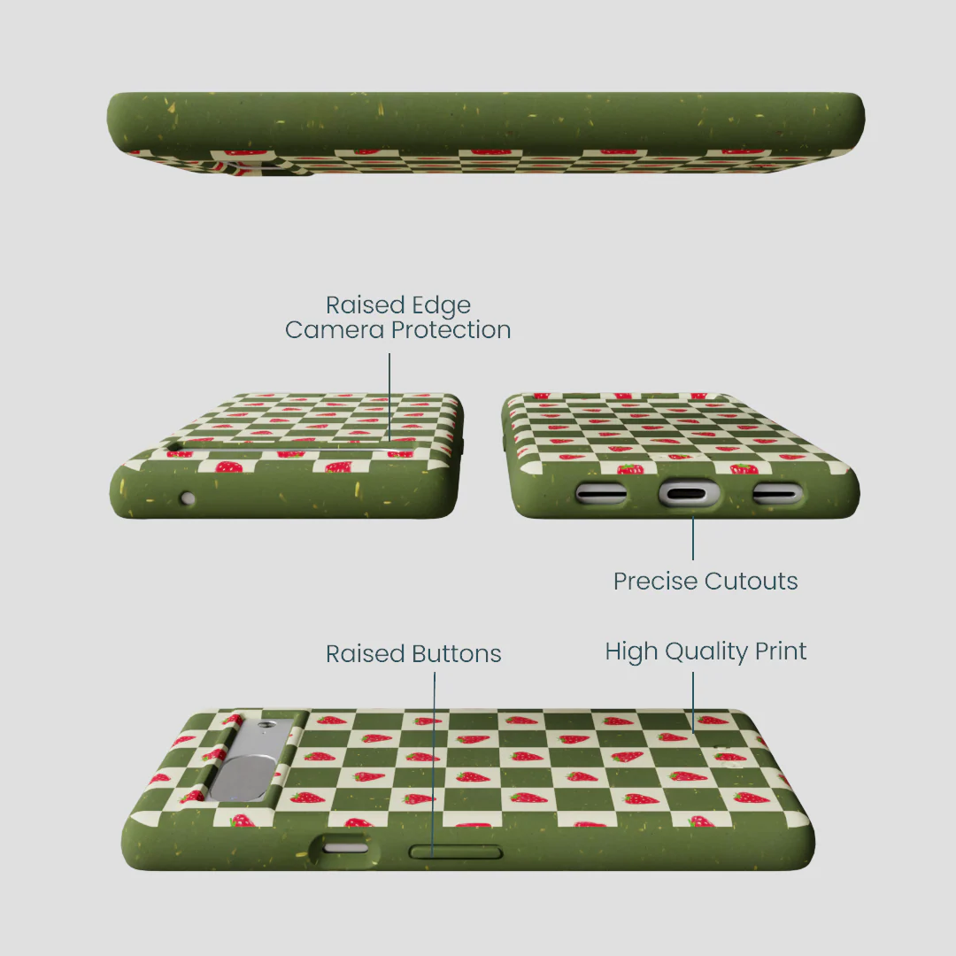 Forest Floor Strawberry Field Google Pixel 7a Case - Image 3