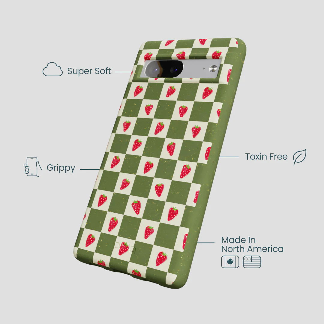 Forest Floor Strawberry Field Google Pixel 7a Case - Image 4