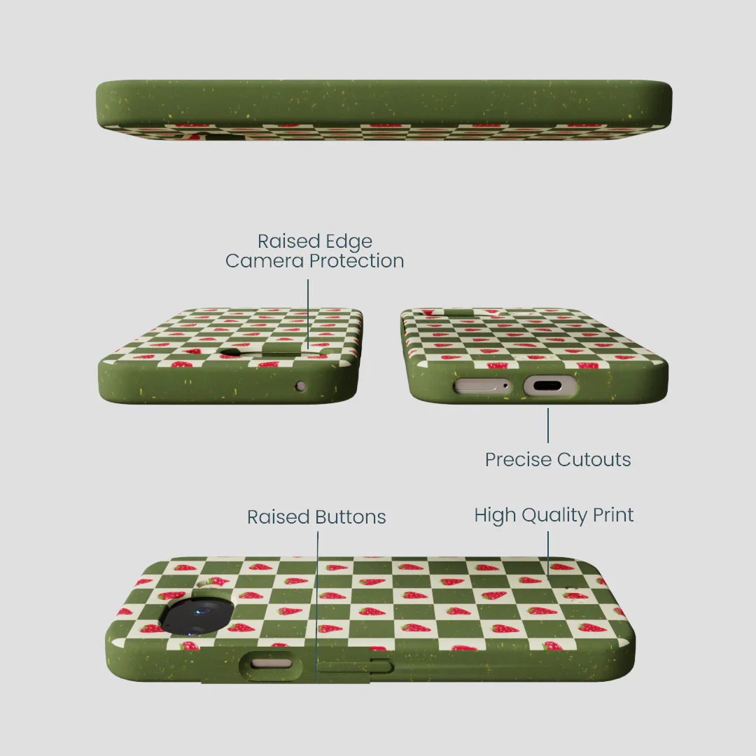 Forest Floor Strawberry Field Google Pixel 9a Case - Image 3