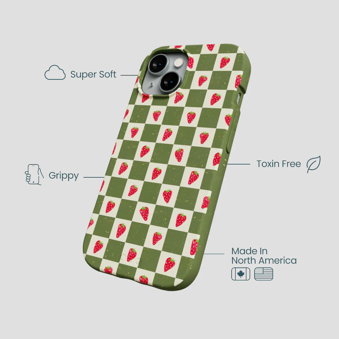 Forest Floor Strawberry Field iPhone 14 Case - Image 4