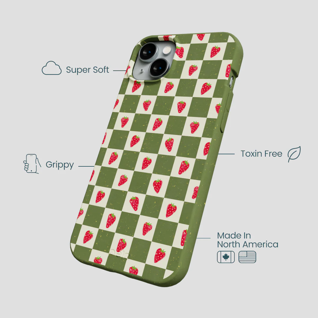 Forest Floor Strawberry Field iPhone 14 Plus Case - Image 4