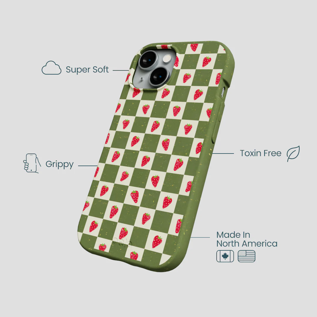 Forest Floor Strawberry Field iPhone 15 Case - Image 4
