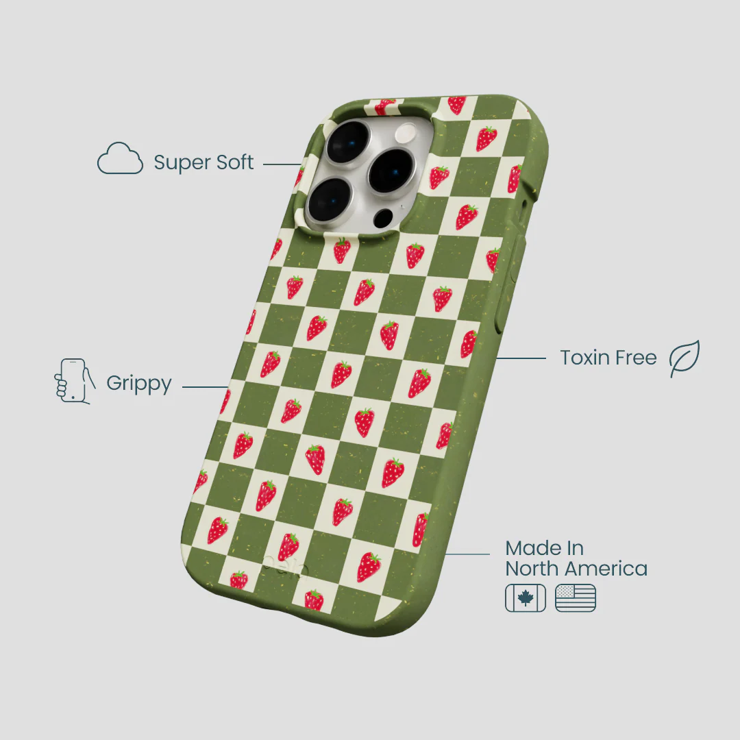 Forest Floor Strawberry Field iPhone 15 Pro Case - Image 4