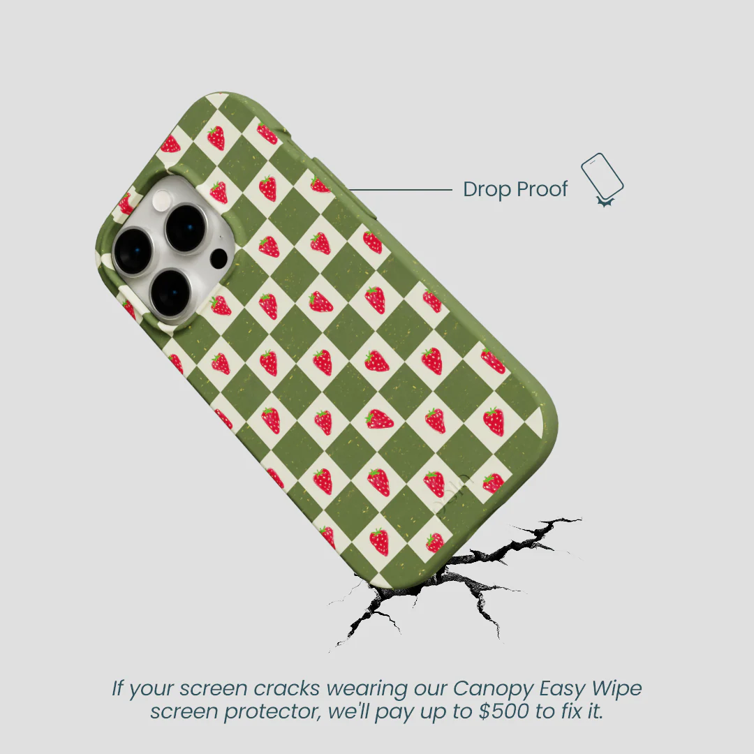Forest Floor Strawberry Field iPhone 15 Pro Case - Image 5