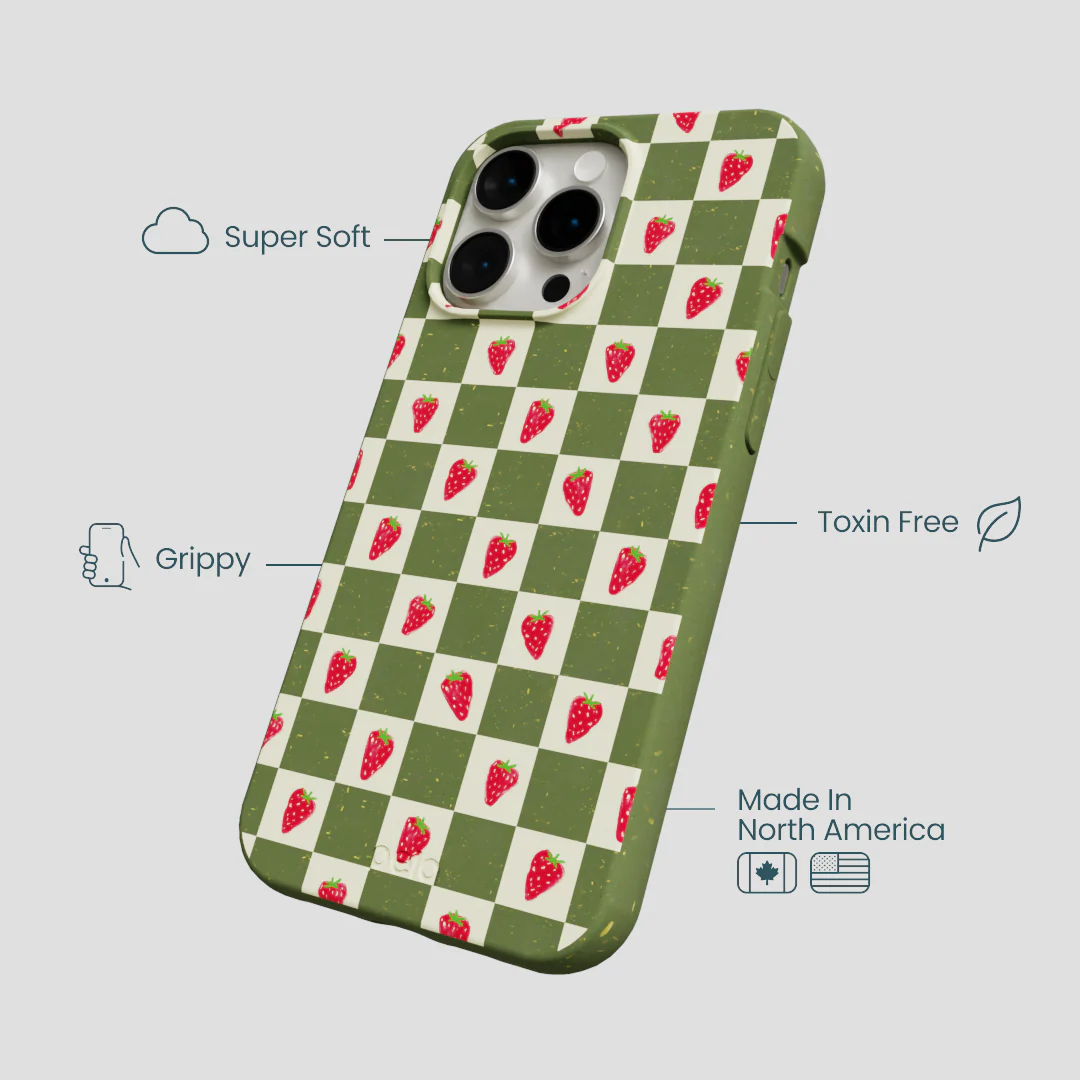 Forest Floor Strawberry Field iPhone 15 Pro Max Case - Image 4