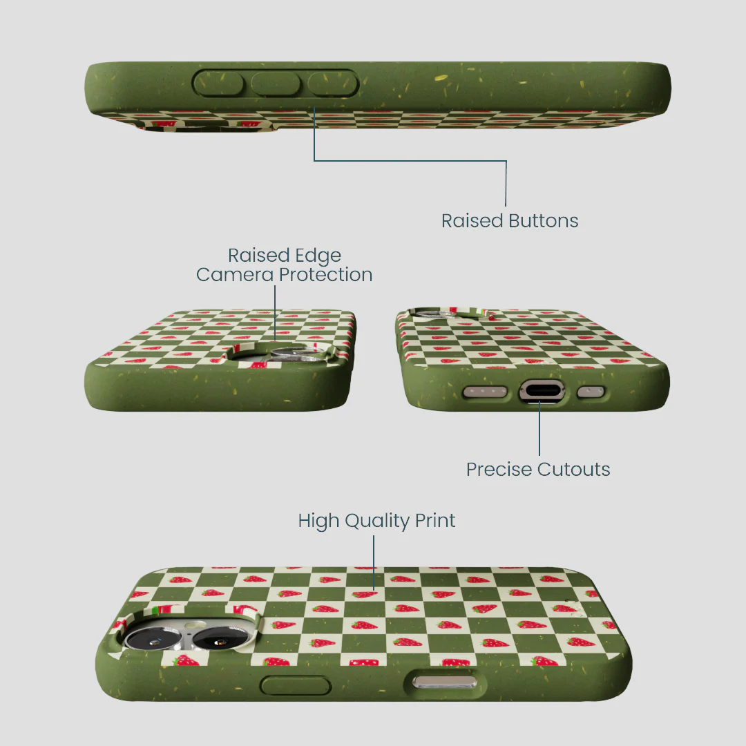 Forest Floor Strawberry Field iPhone 16 Case - Image 3