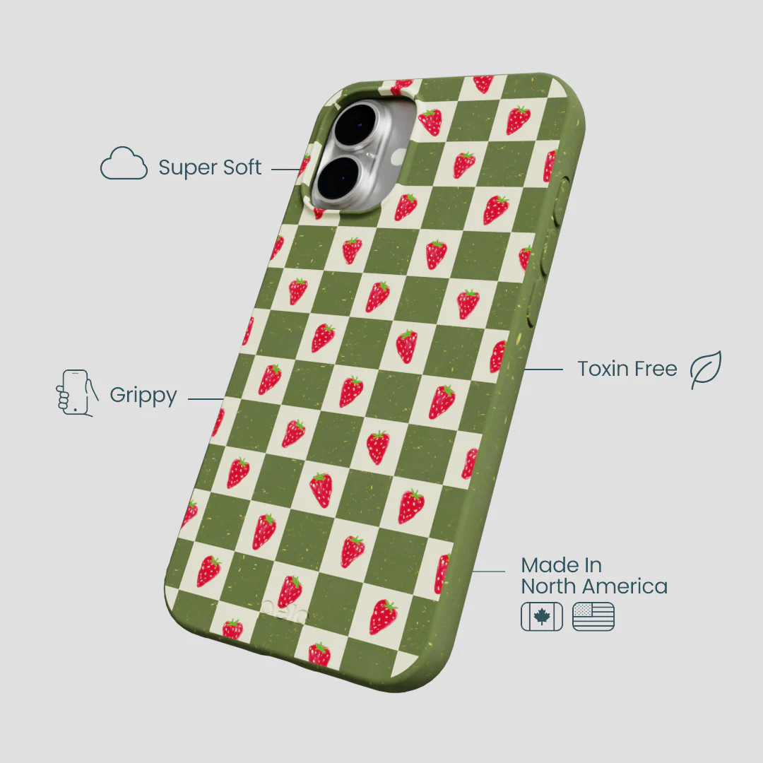 Forest Floor Strawberry Field iPhone 16 Plus Case - Image 4
