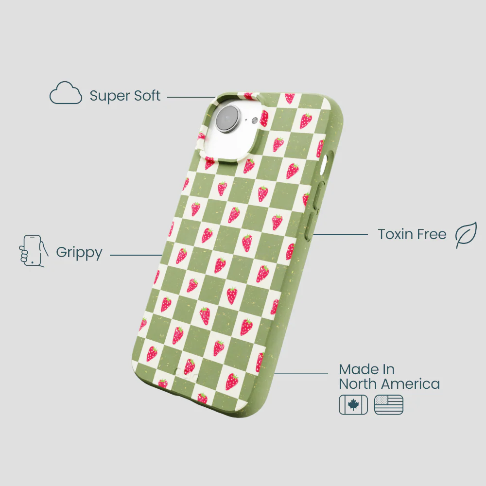 Forest Floor Strawberry Field iPhone 16e/17e Case - Image 4