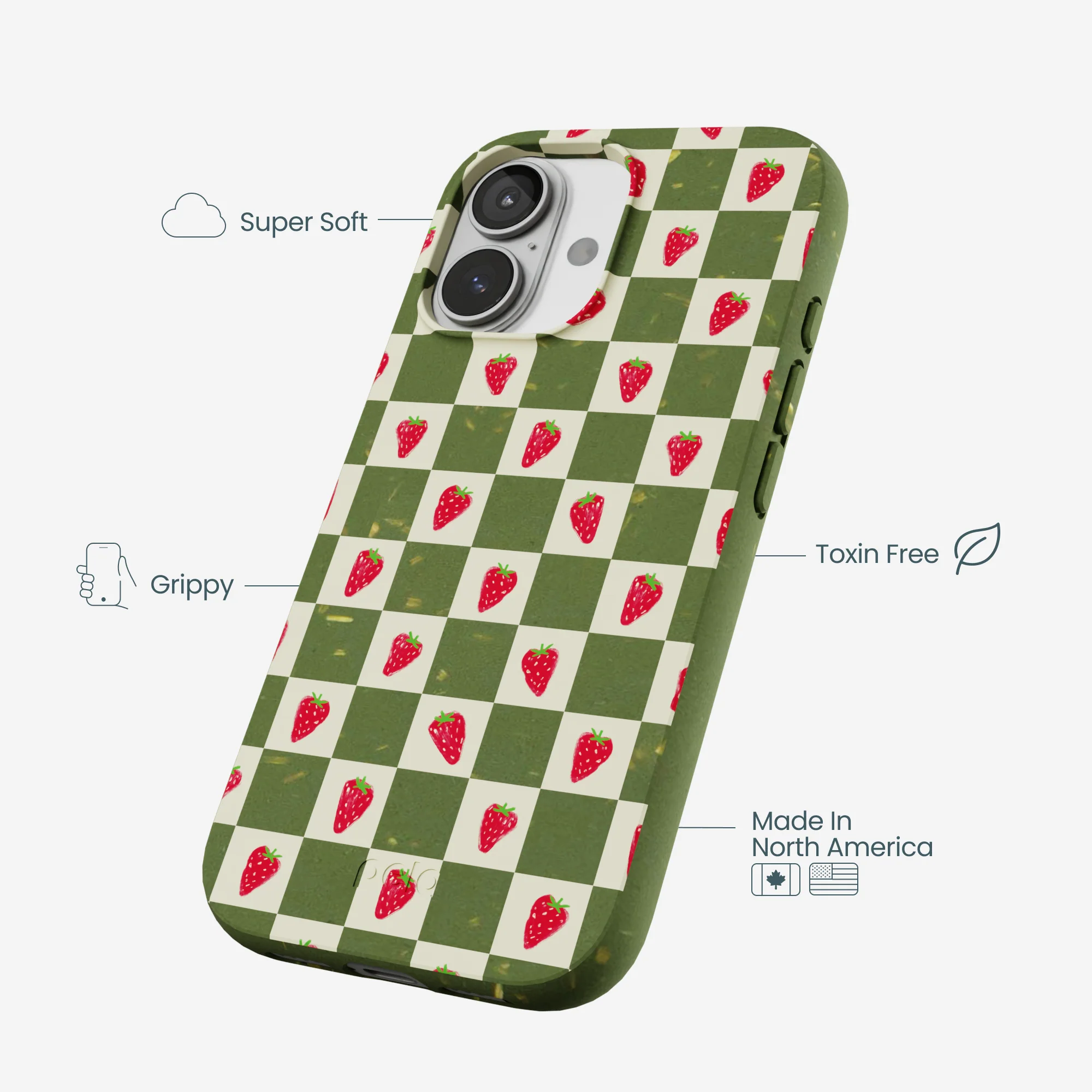 Forest Floor Strawberry Field iPhone 17 Case - Image 4