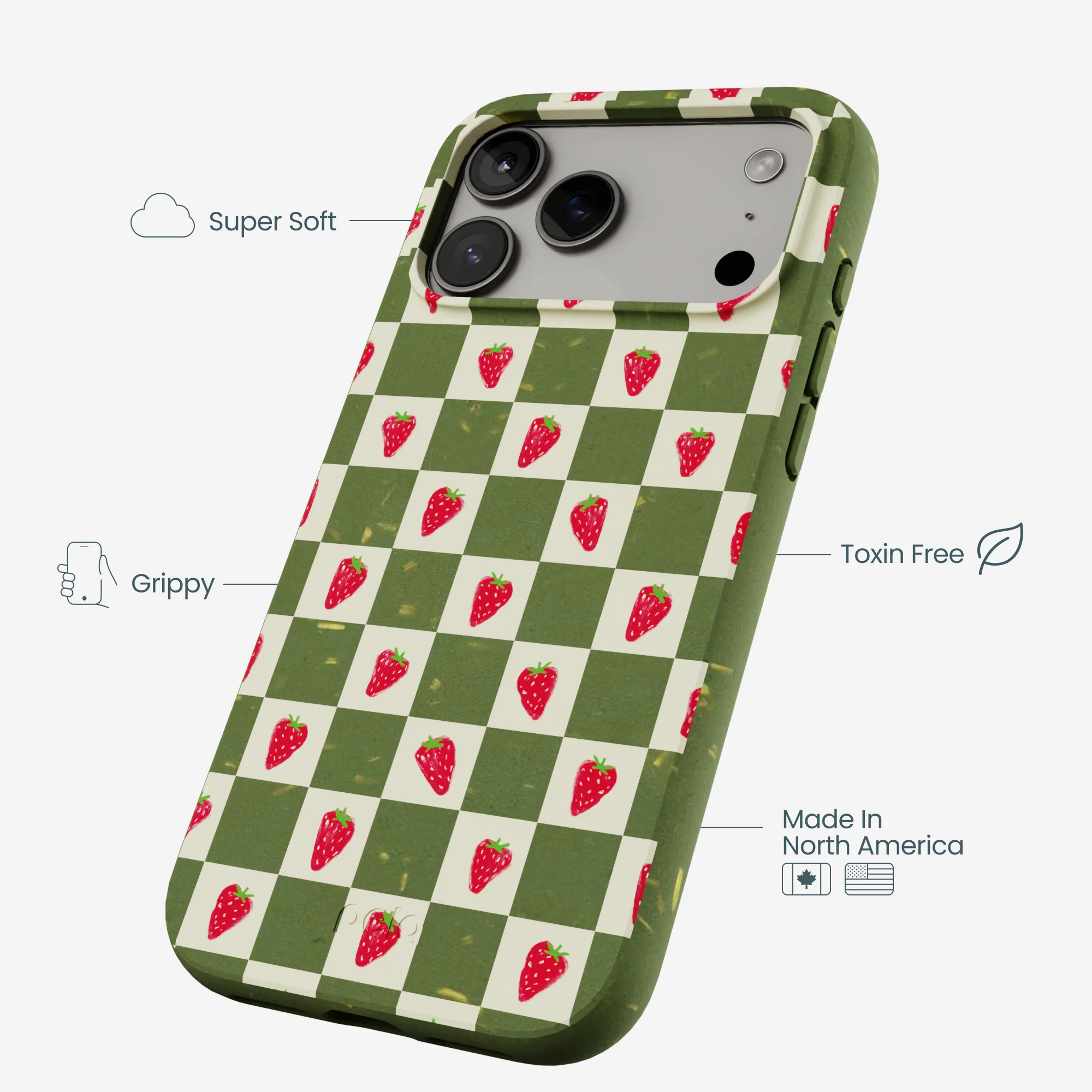 Forest Floor Strawberry Field iPhone 17 Pro Max Case - Image 4