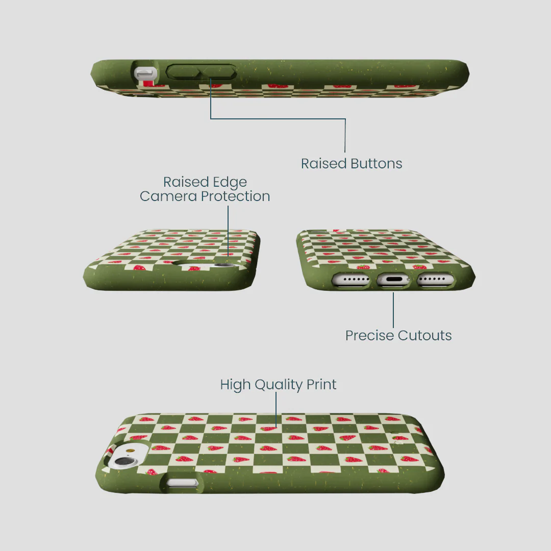 Forest Floor Strawberry Field iPhone 6/6s/7/8/SE Case - Image 3
