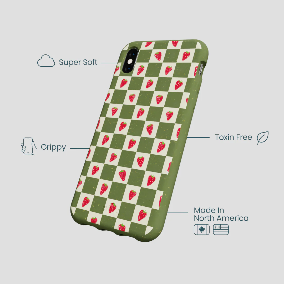 Forest Floor Strawberry Field iPhone XR Case - Image 4