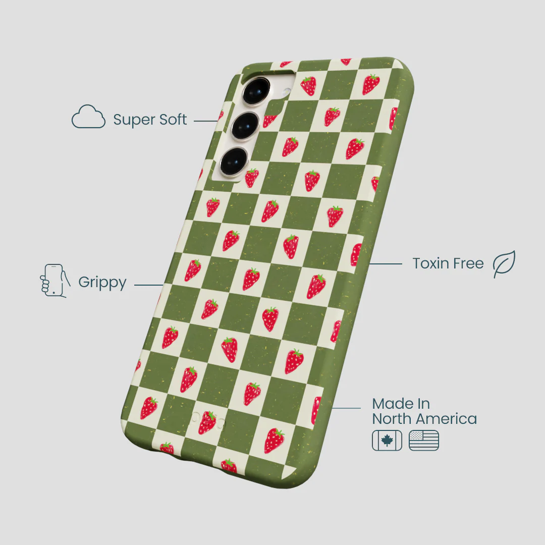 Forest Floor Strawberry Field Samsung Galaxy S24+(Plus) Case - Image 4