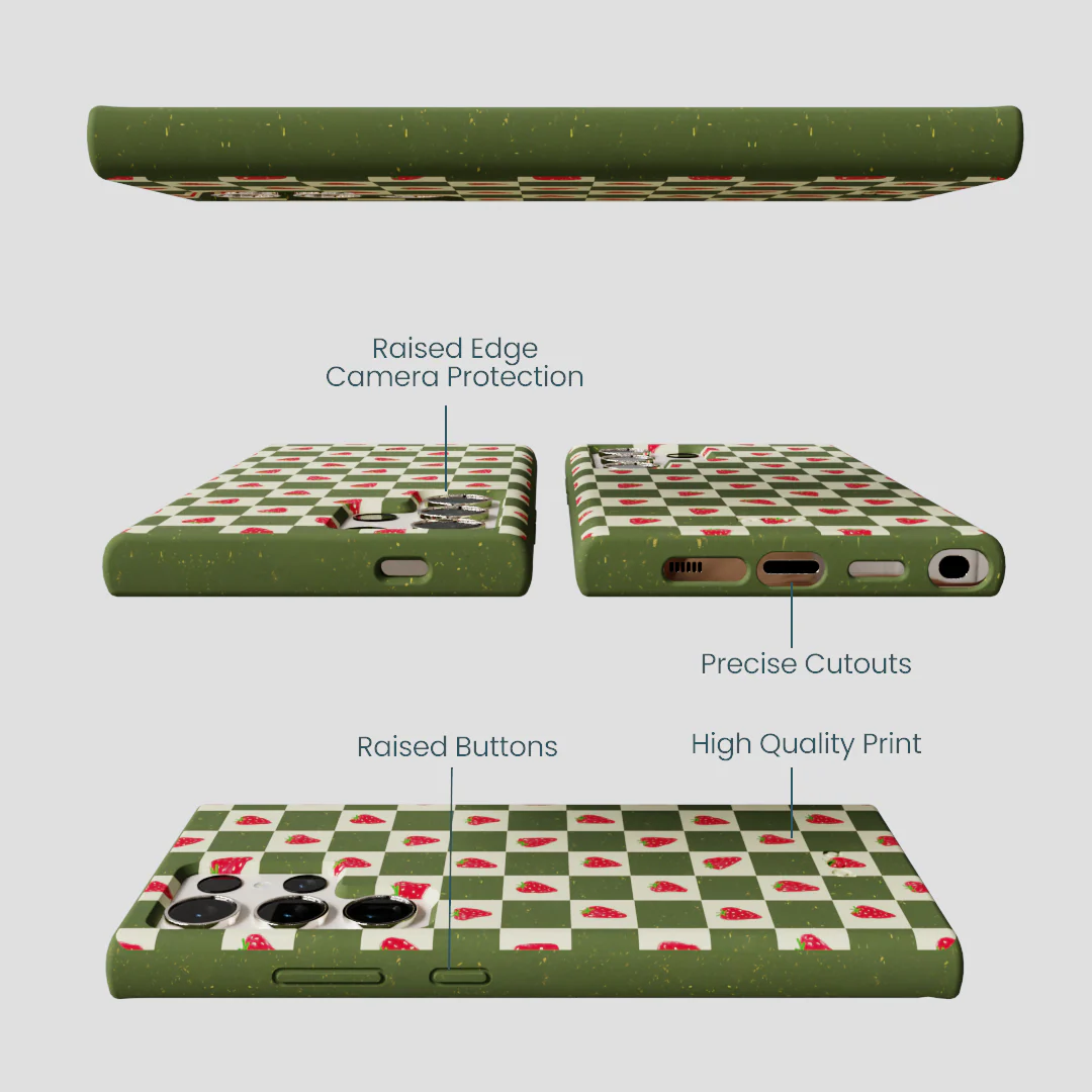 Forest Floor Strawberry Field Samsung Galaxy S24 Ultra Case - Image 3
