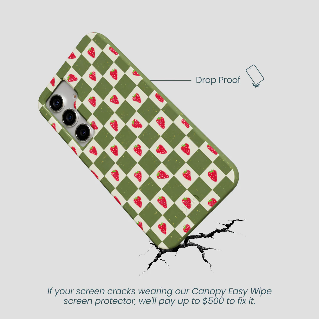 Forest Floor Strawberry Field Samsung Galaxy S25 Case - Image 5
