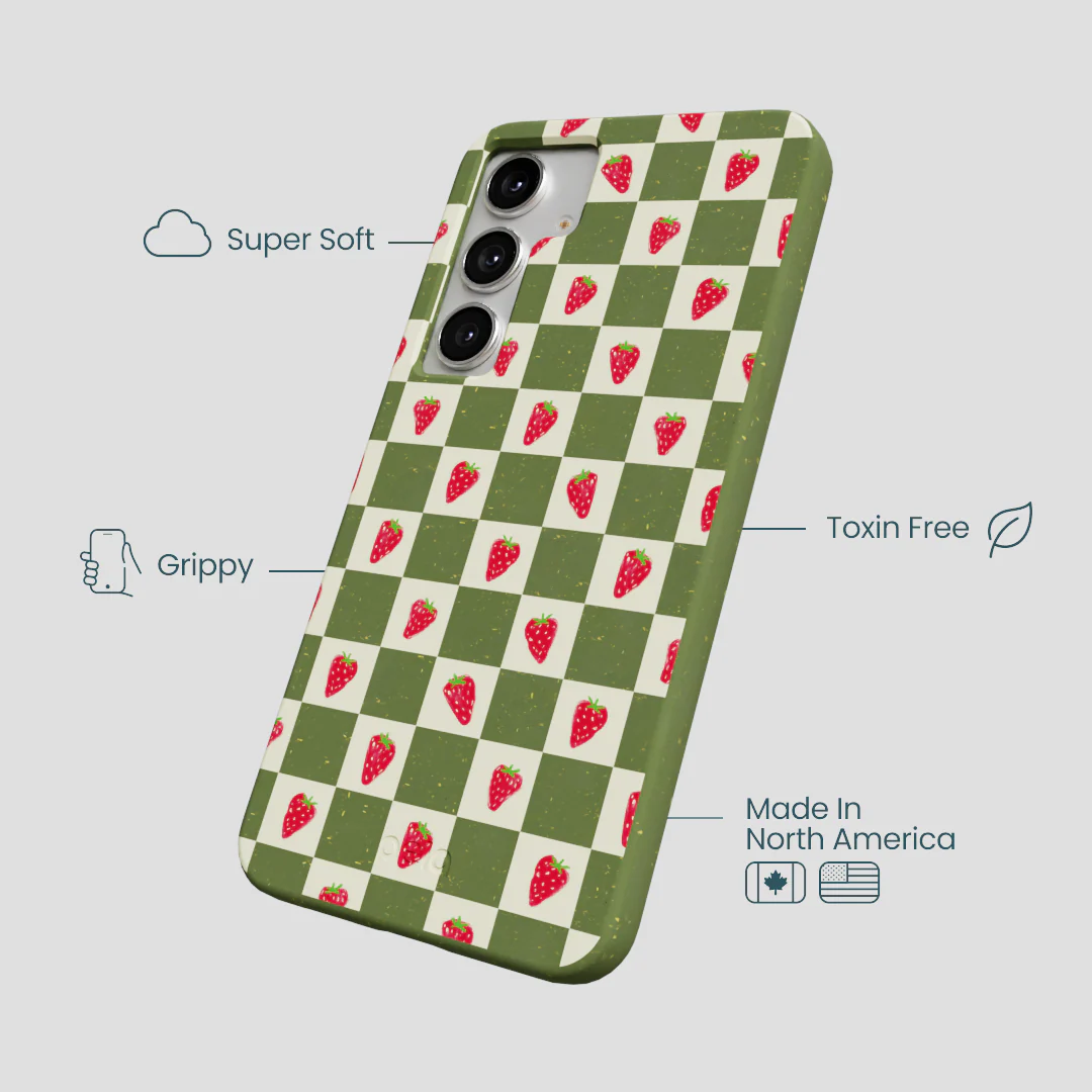 Forest Floor Strawberry Field Samsung Galaxy S25+(Plus) Case - Image 4