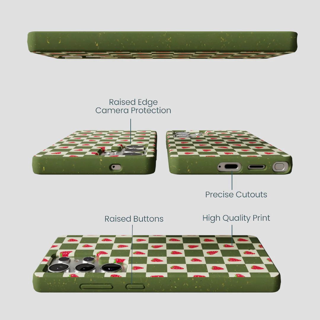 Forest Floor Strawberry Field Samsung Galaxy S25 Ultra Case - Image 3