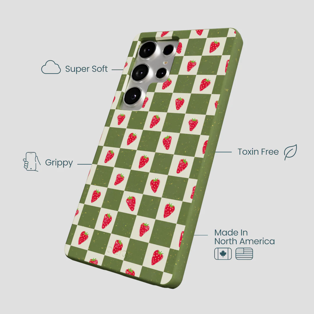 Forest Floor Strawberry Field Samsung Galaxy S25 Ultra Case - Image 4