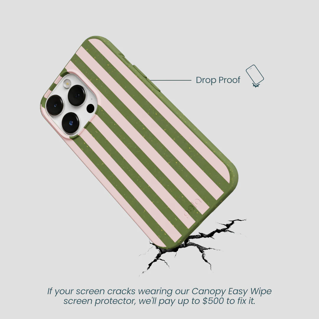 Forest Floor Strawberry Matcha Stripes iPhone 13 Pro Case - Image 5