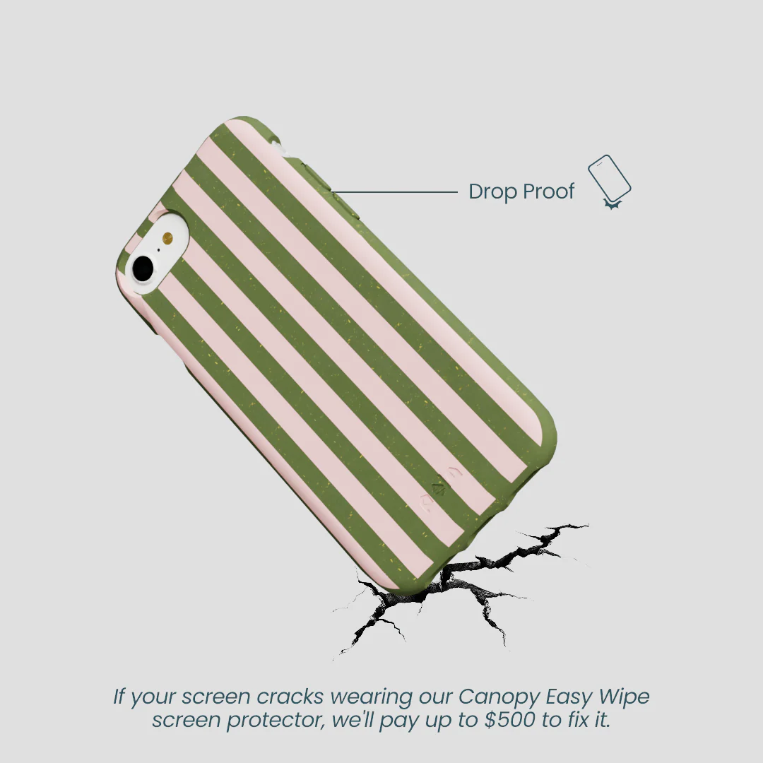 Forest Floor Strawberry Matcha Stripes iPhone 6/6s/7/8/SE Case - Image 5