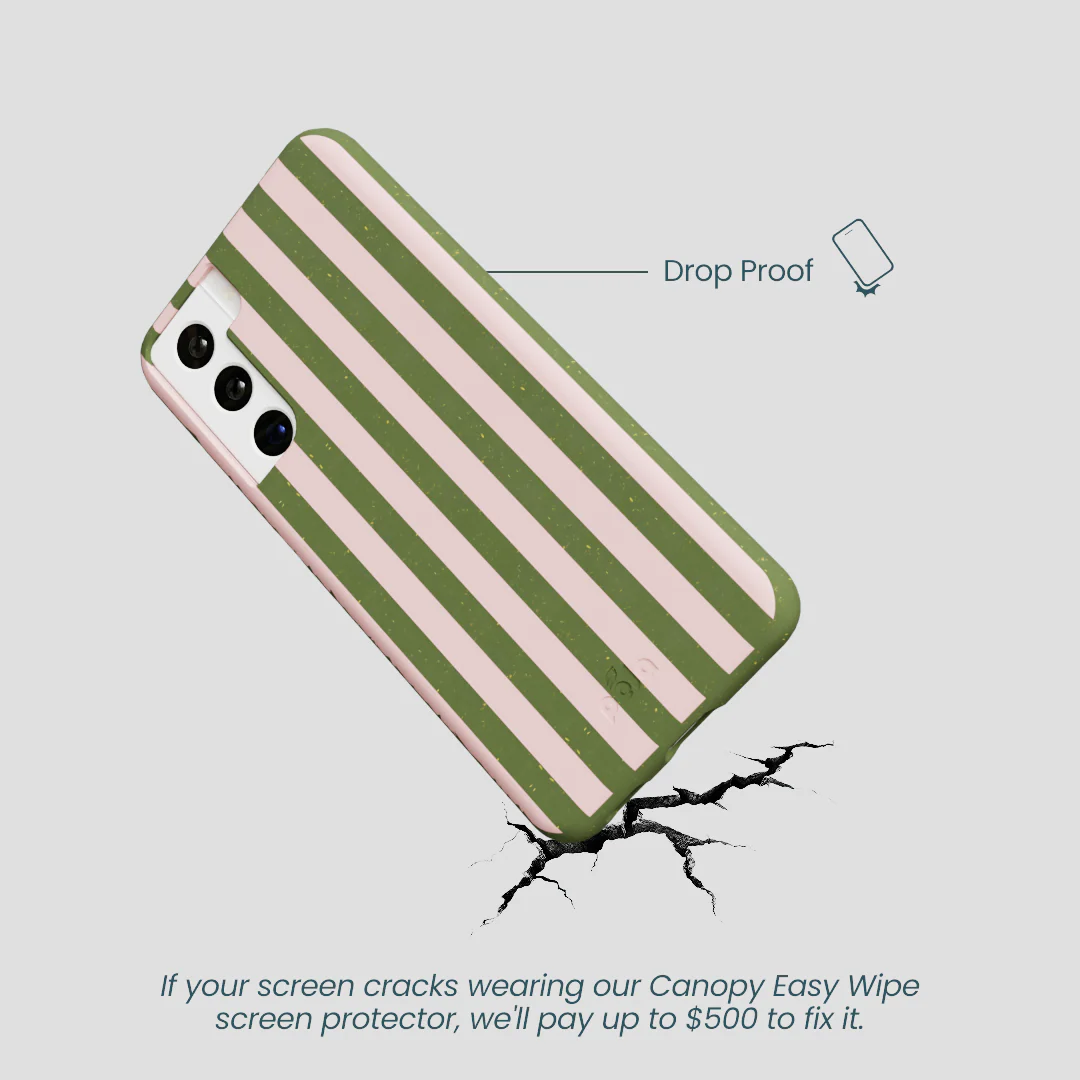 Forest Floor Strawberry Matcha Stripes Samsung Galaxy S21 Case - Image 5