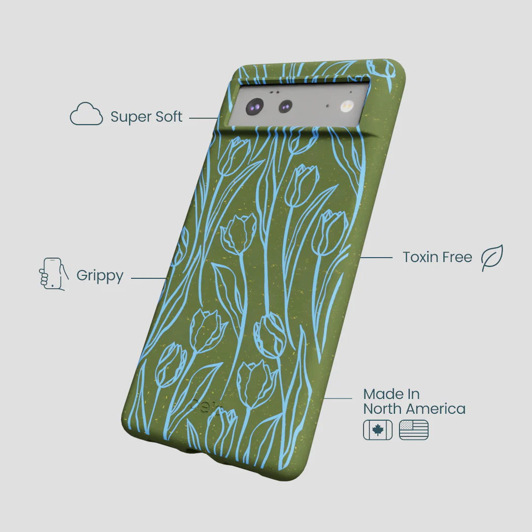 Forest Floor Tulip Dreams Google Pixel 6a Case - Image 4