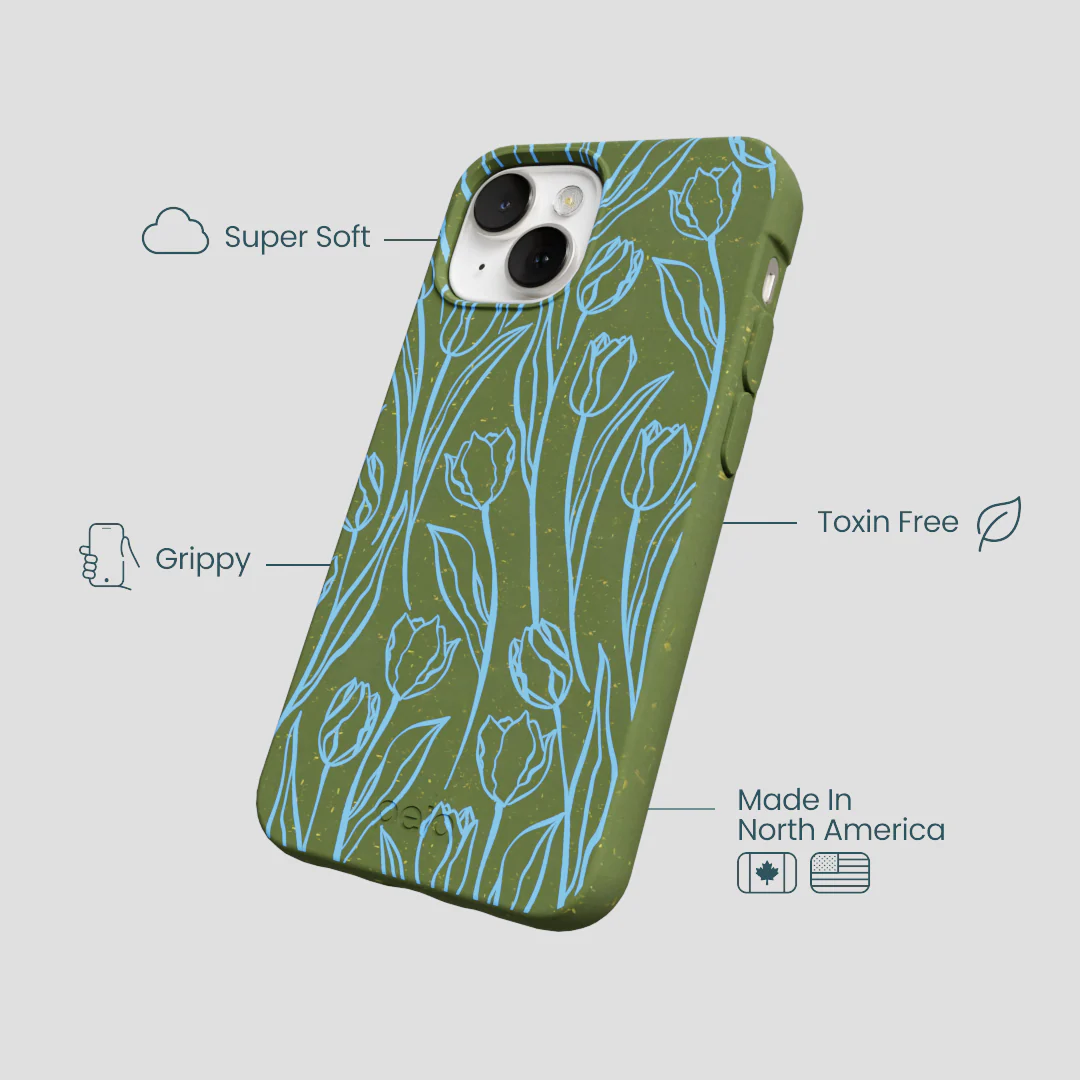 Forest Floor Tulip Dreams iPhone 13 Case - Image 4