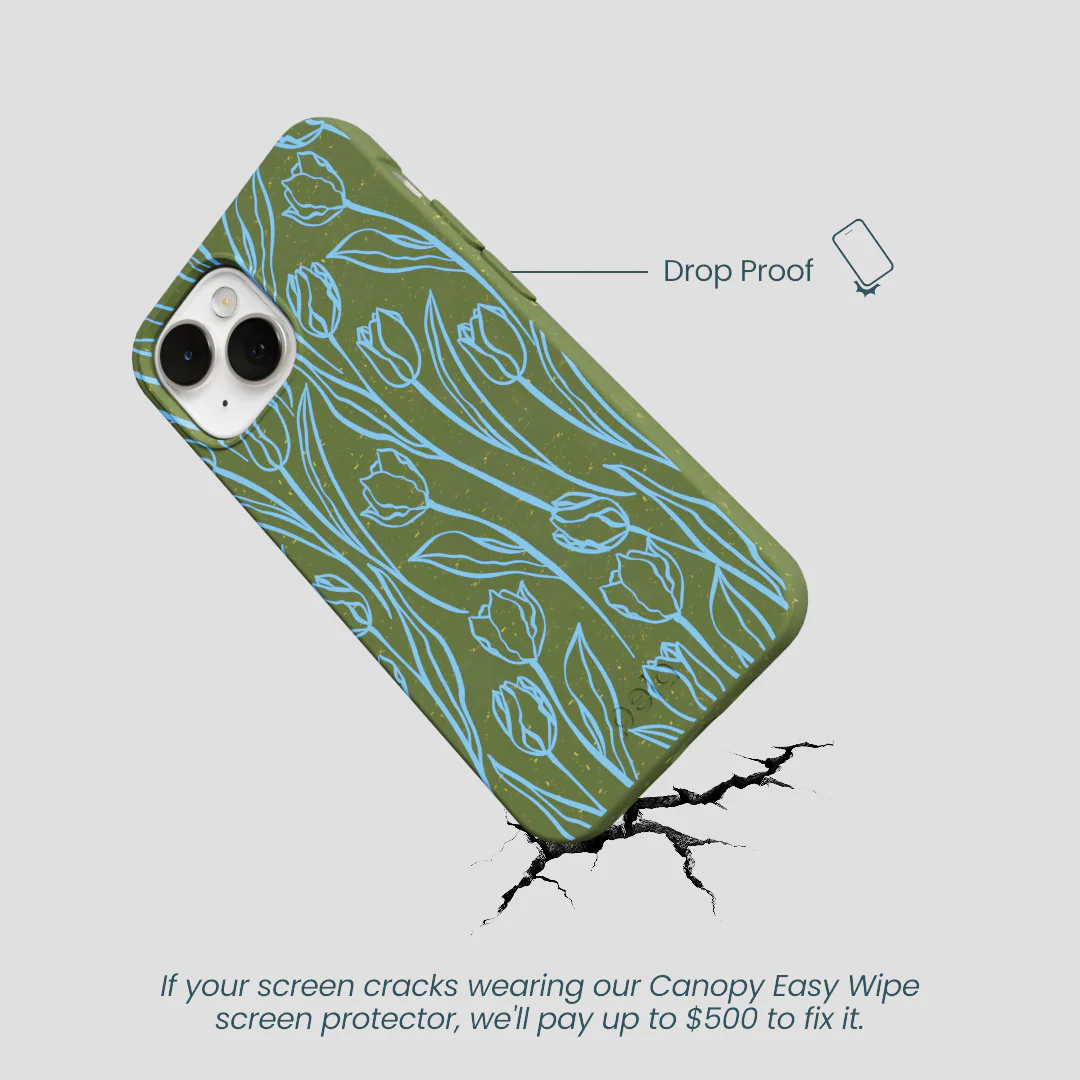 Forest Floor Tulip Dreams iPhone 13 Case - Image 5