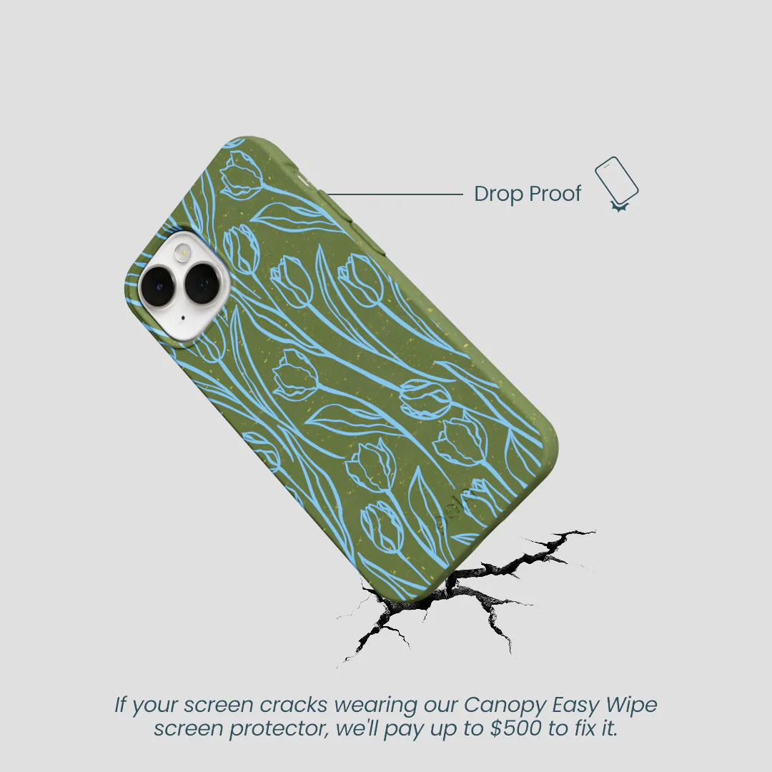 Forest Floor Tulip Dreams iPhone 13 Mini Case - Image 5