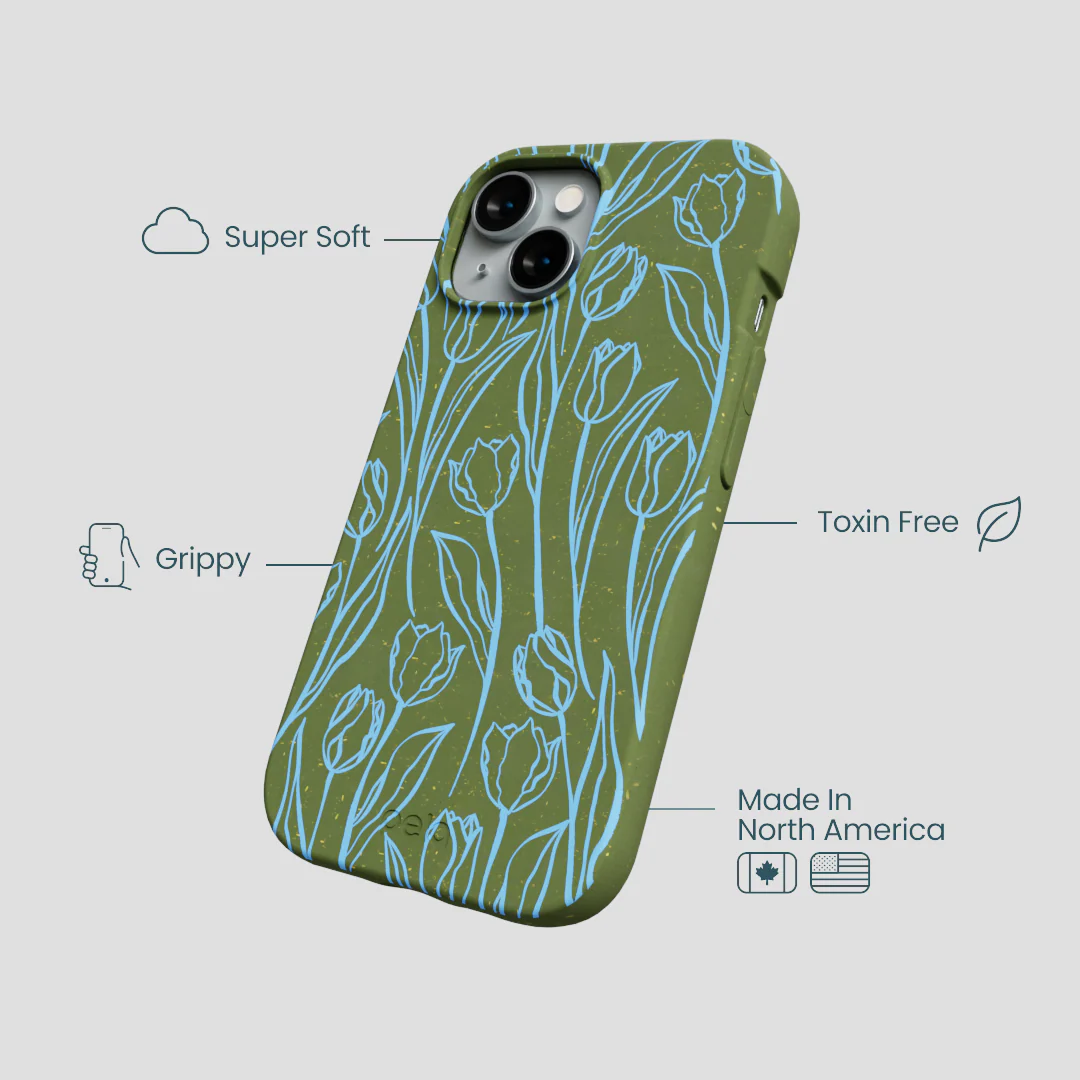 Forest Floor Tulip Dreams iPhone 14 Case - Image 4