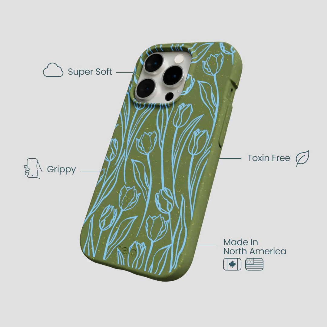 Forest Floor Tulip Dreams iPhone 14 Pro Case - Image 4