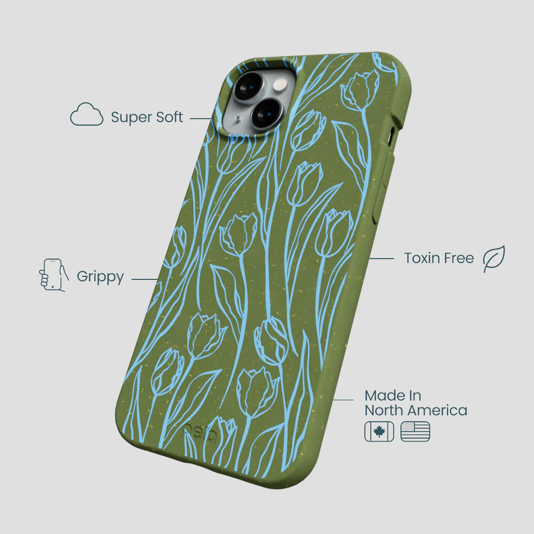 Forest Floor Tulip Dreams iPhone 15 Plus Case - Image 4