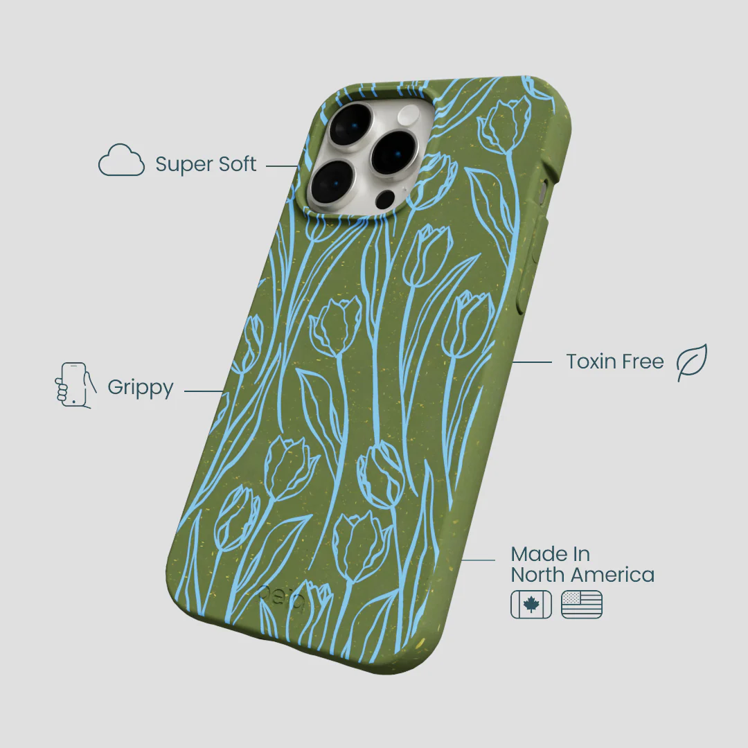 Forest Floor Tulip Dreams iPhone 15 Pro Max Case - Image 4